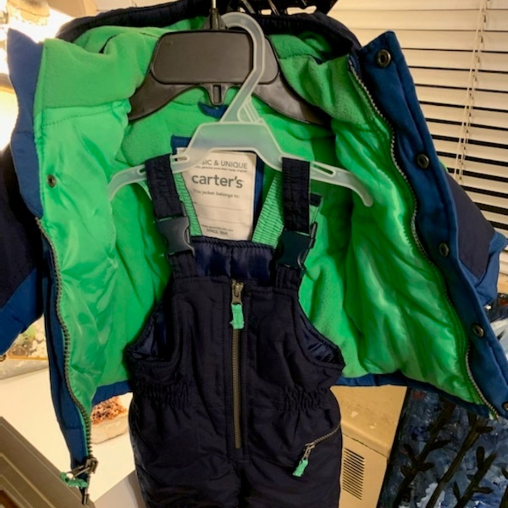 Carters 2 pc boys snowsuit